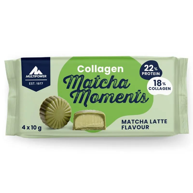 Collagen Matcha Moments, Matcha Latte | 4x10g Kollagen Pralinen