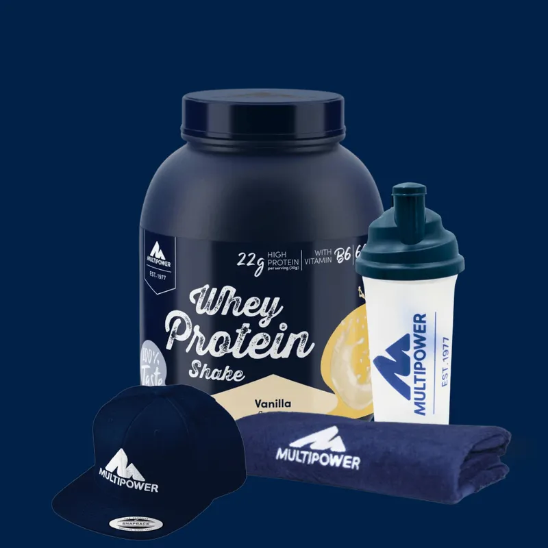 2kg Whey Protein Vanille Multipower Fanpaket