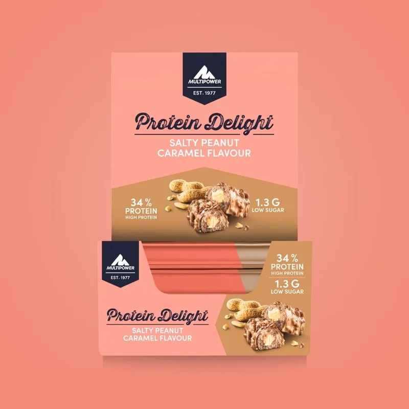 Protein Riegel Delight Salted Peanut & Karamell - 35g | 34% Protein