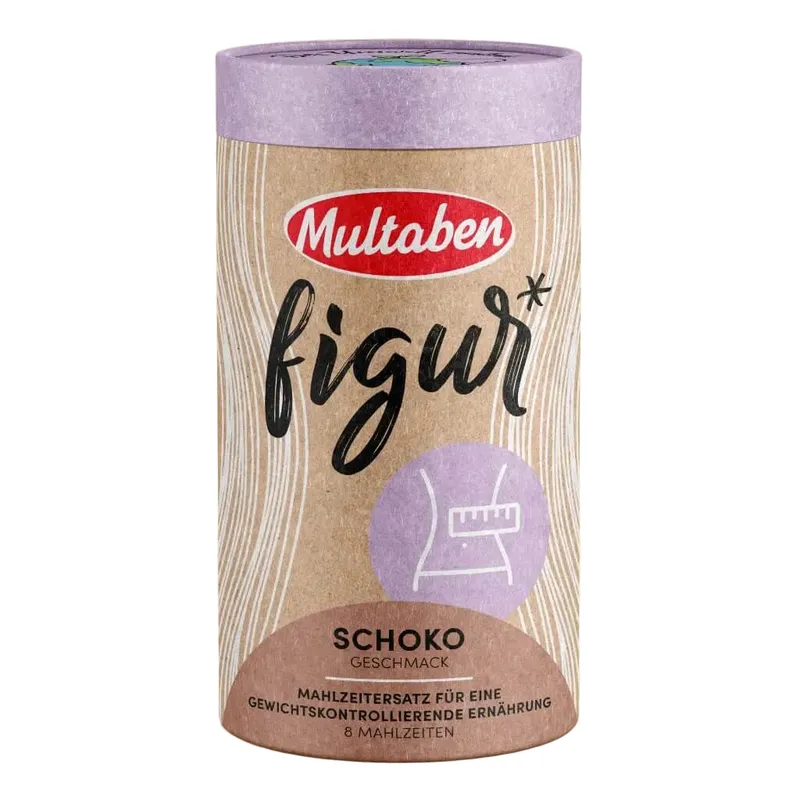 Multaben Figur Protein Shake Mahlzeitenersatz Schoko | 440g (Artikel mit verkürzter Haltbarkeit)