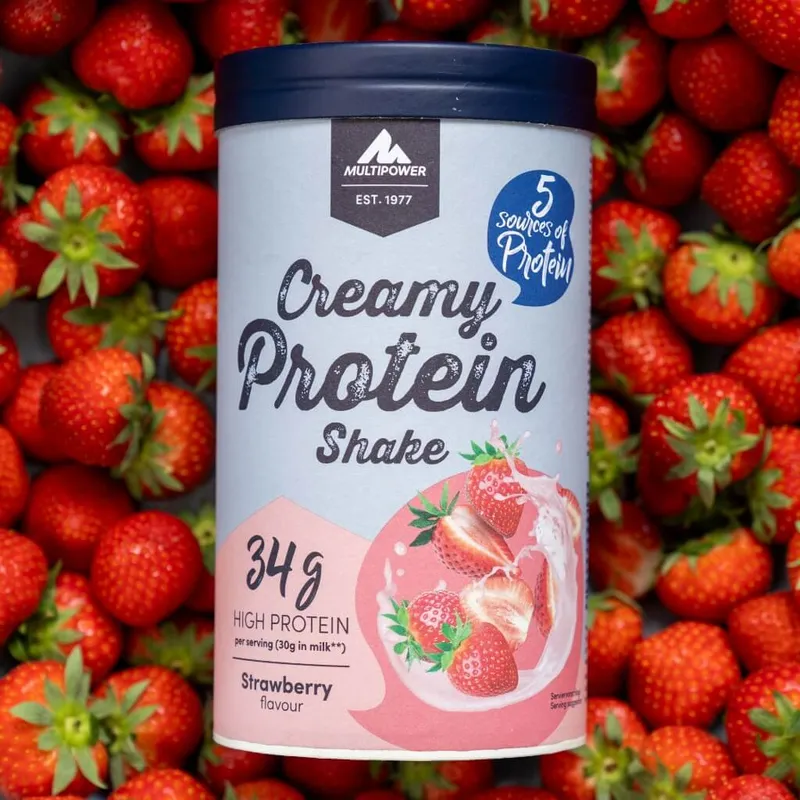 28 Portionen (á 30g)  Creamy Erdbeer Proteinpulver | 840g