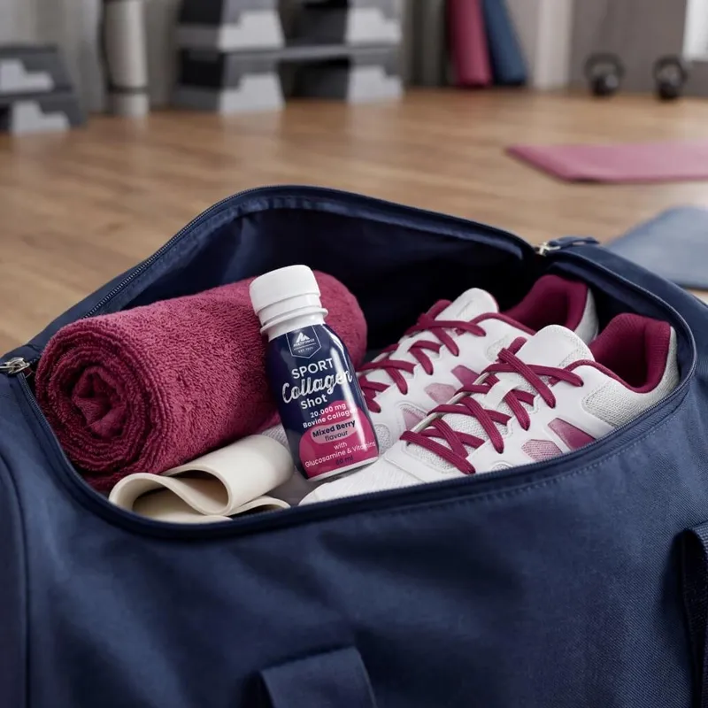 Monatskur Sport Collagen Shot (24x60ml Beerenmix) - Ideal für Gelenke, Knochen und Sehnen.