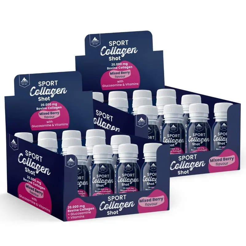 Monatskur Sport Collagen Shot (24x60ml Beerenmix) - Ideal für Gelenke, Knochen und Sehnen.