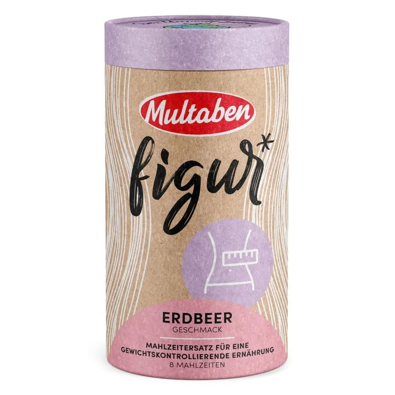 Multaben Figur Protein Shake Mahlzeitenersatz Erdbeer | 440g
