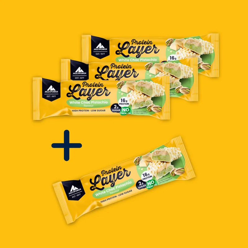 Proteinriegel Weiße Schokolade & Pistazie (3+1)