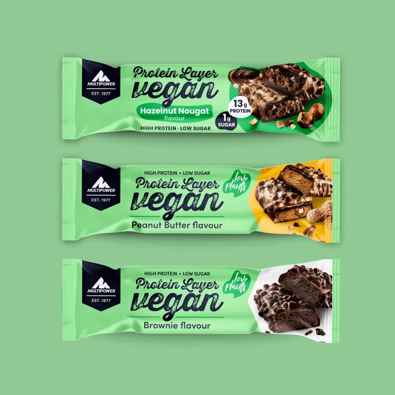 Vegane Proteinriegel im Probierpaket
