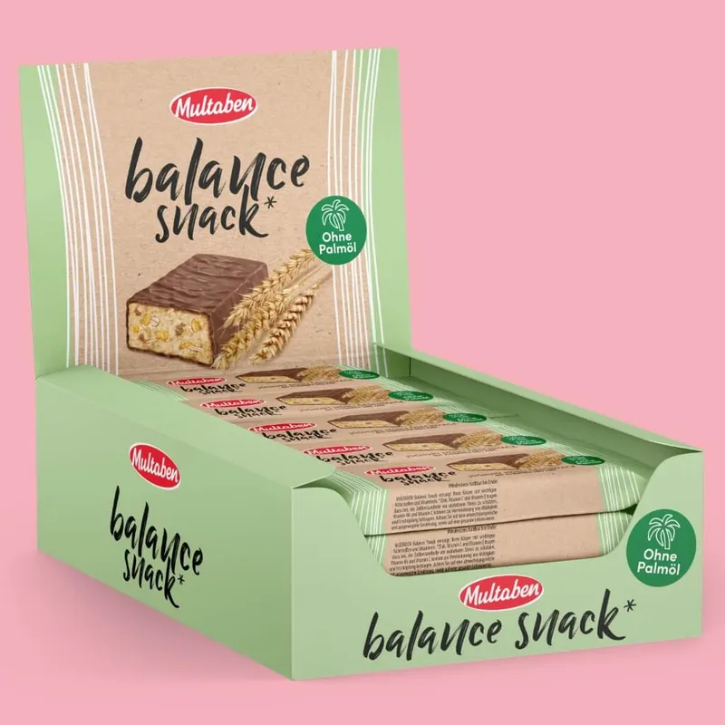18x38g Multaben Balance Snack Joghurt-Müsli | Ohne Palmöl