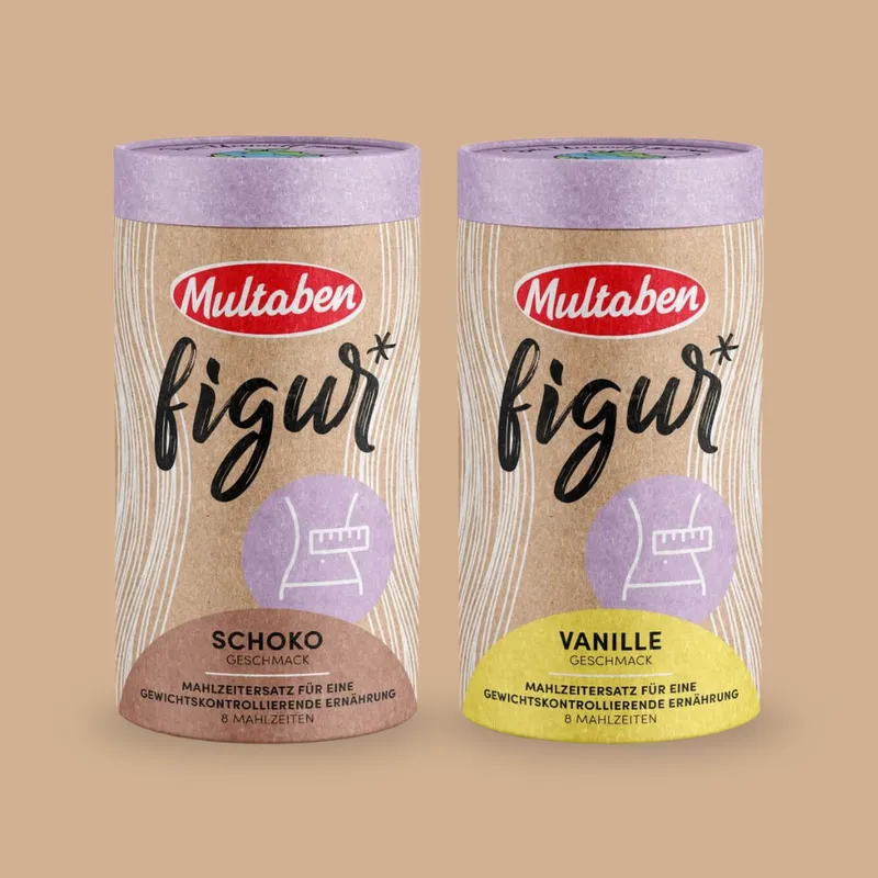 Multaben Figur Protein Shake Probierset Schoko & Vanille