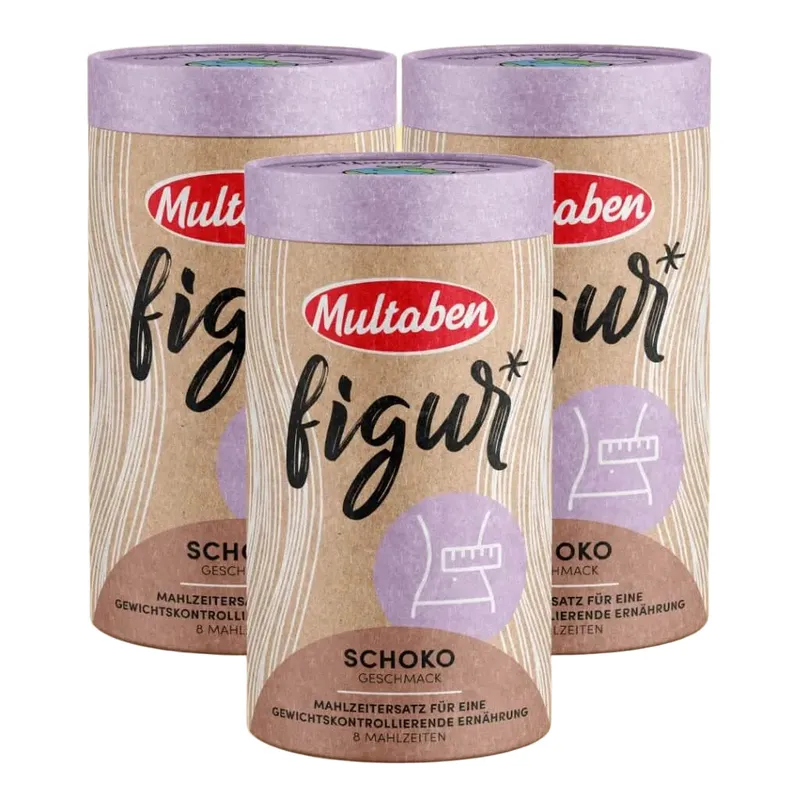 3x440g Multaben Figur Protein Shake Schoko | Multaben