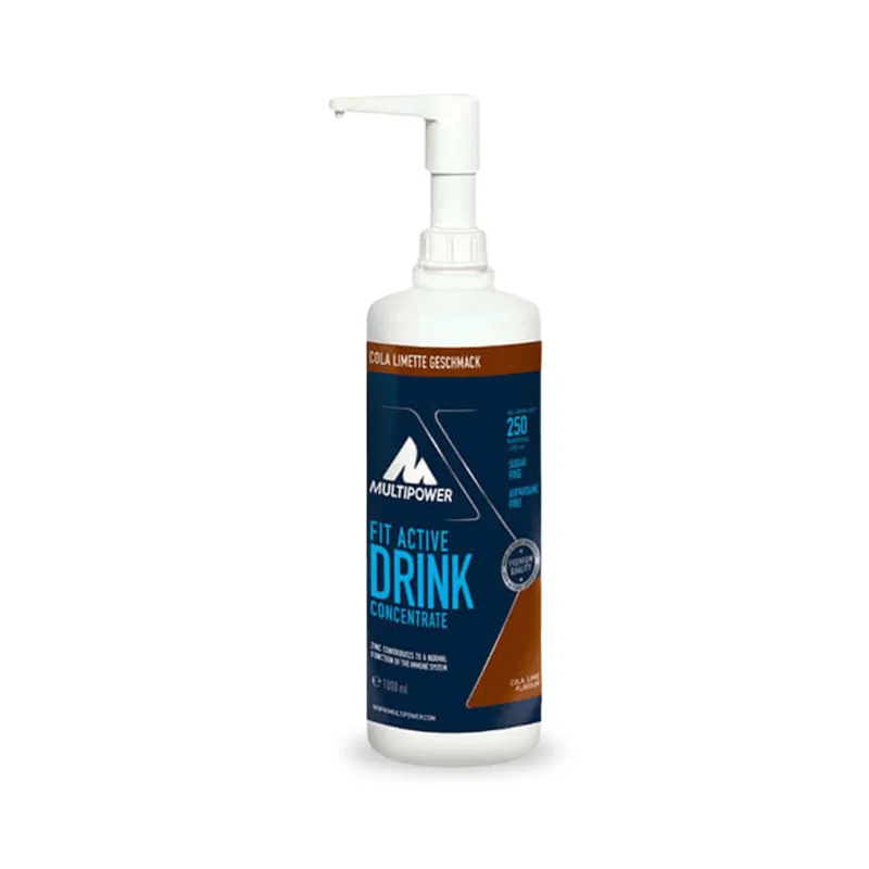 1 Liter Multipower Fit Active Cola-Limette Getränkekonzentrat