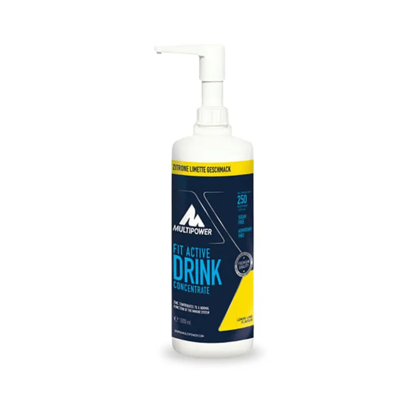 1 Liter Multipower Fit Active Zitrone Limette Getränkekonzentrat