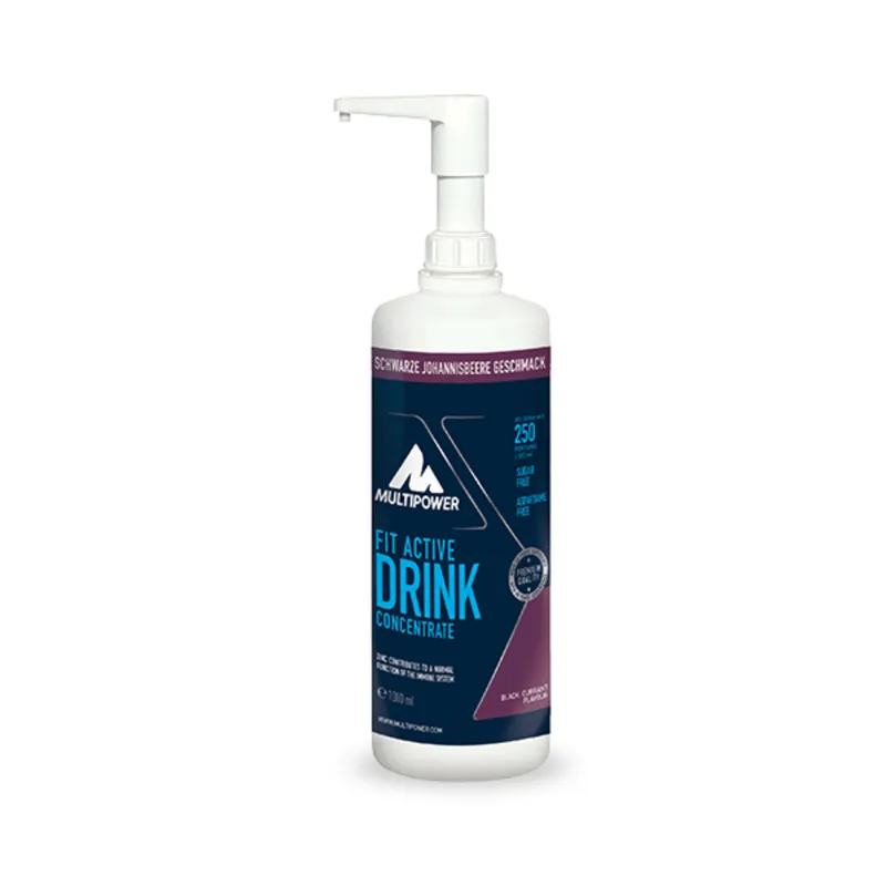 1 Liter Multipower Fit Active Schwarze Johannisbeere Getränkekonzentrat