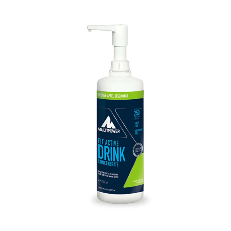 1 Liter Multipower Fit Active Grüner Apfel Getränkekonzentrat