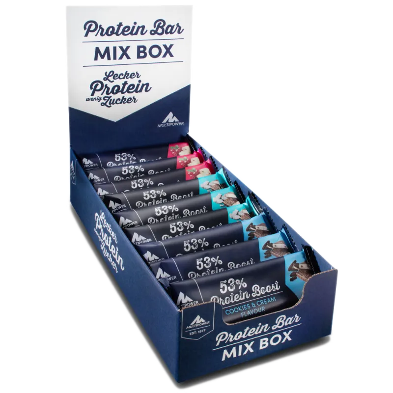 53% Protein Boost als Probierbox mit 20 Proteinriegeln