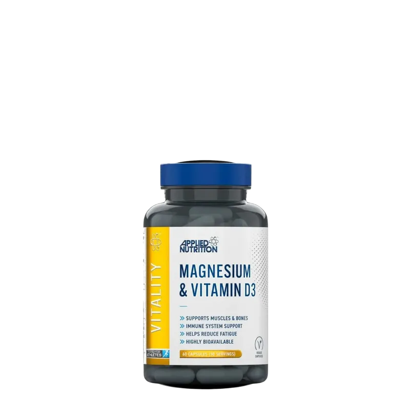 Applied Nutrition, Magnesium & Vitamin D3, 60 Kapseln