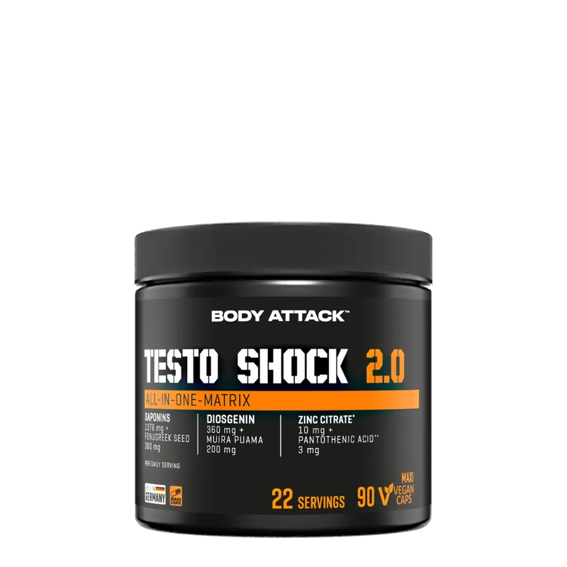 Body Attack - Testo Shock 2.0 - 90 Kapseln
