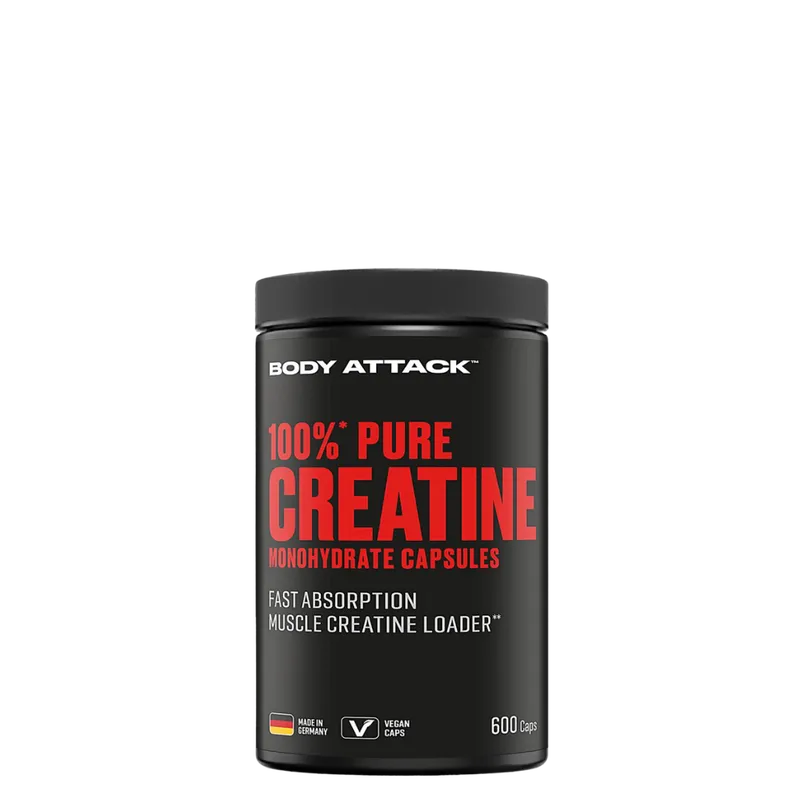 Body Attack | 100% Pure Creatine 600 Kapseln