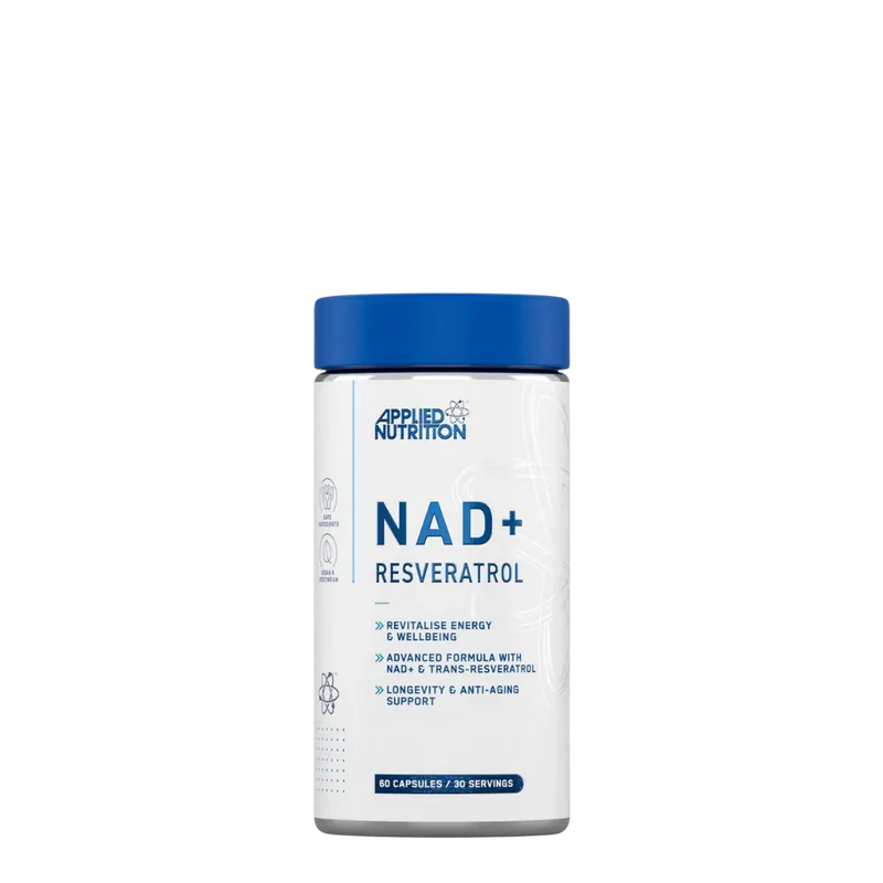 Applied Nutrition, NAD+ Resveratrol, 60 Kapseln