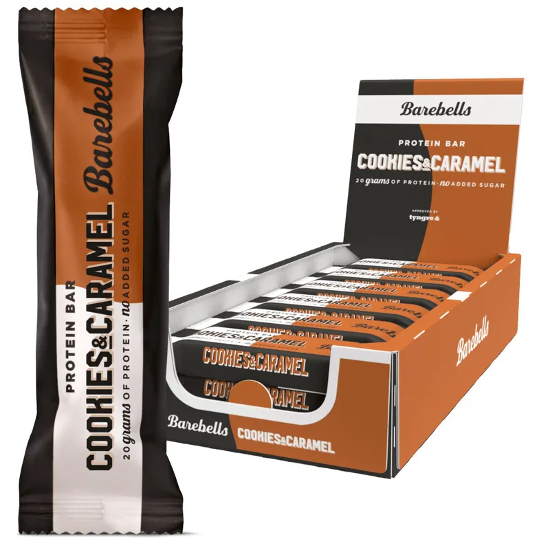 Barebells Proteinriegel – Cookies & Caramel (12 x 55 g)