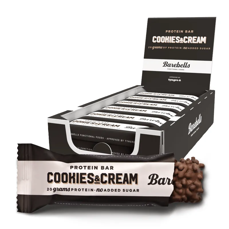 Barebells Proteinriegel – Cookies & Cream (12 x 55 g)