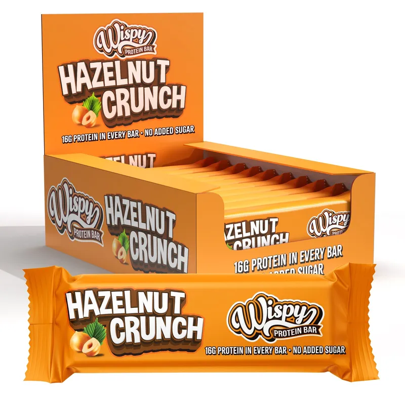 Wispy Proteinriegel – Hazelnut Crunch (10 x 55 g)