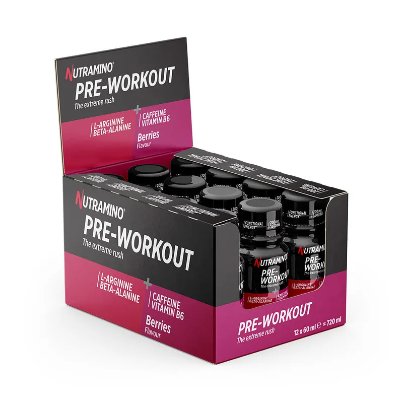 Nutramino Pre-Workout Shot – Berries (12 x 60 ml)