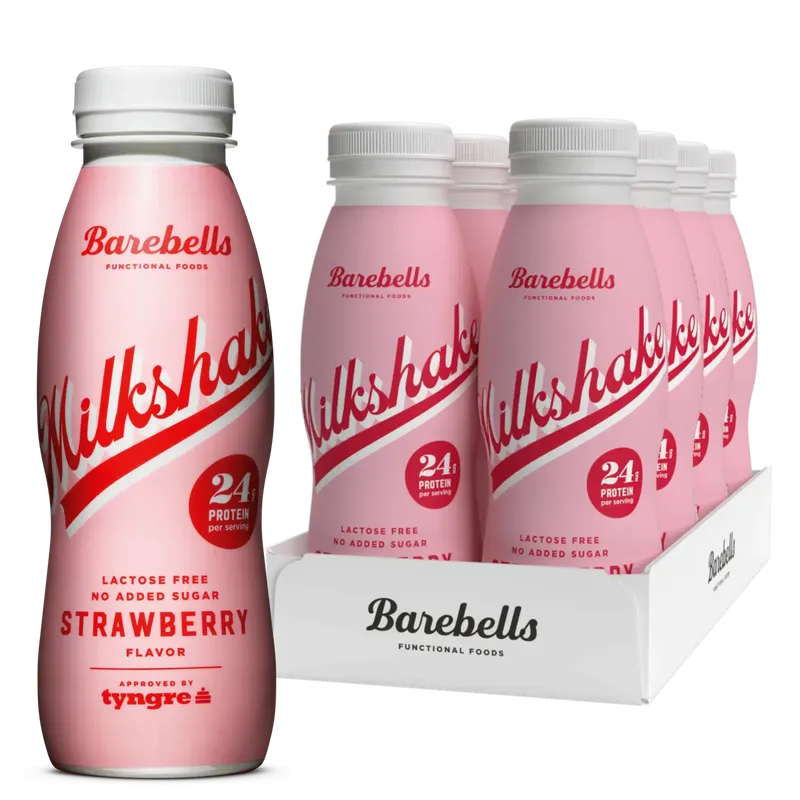 Barebells Milkshake – Strawberry (5 x 330 ml)