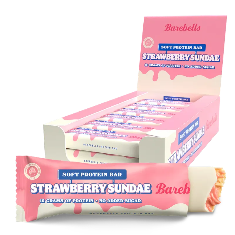 Barebells Soft Proteinriegel – Strawberry Sundae (12 x 55 g)