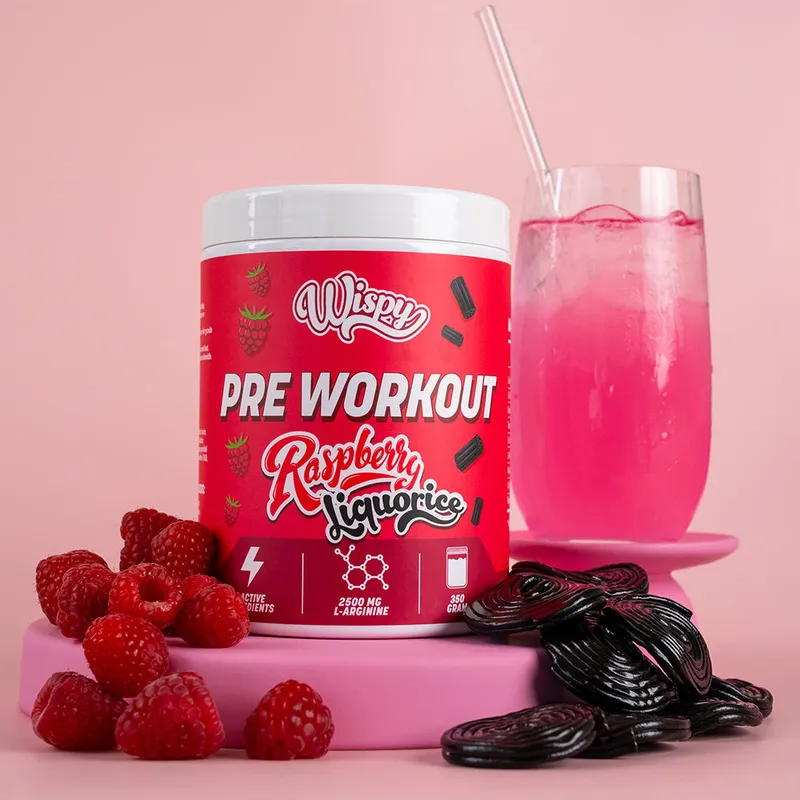 Wispy Pre-Workout – Raspberry Liquorice (350 g)