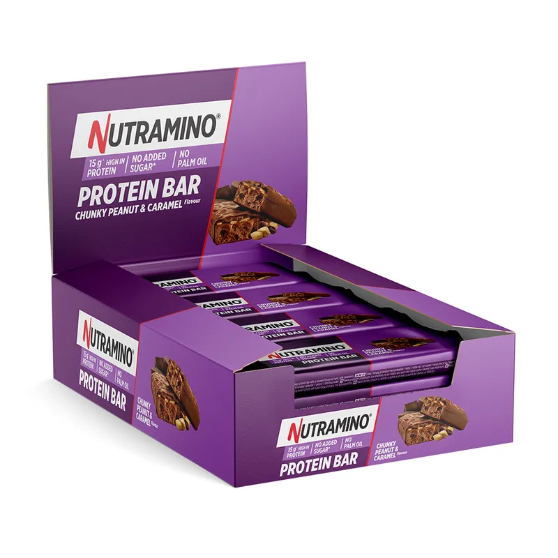 Nutramino Proteinriegel – Chunky Peanut & Caramel (12 x 55 g)