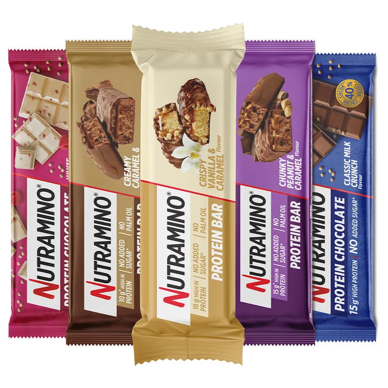 Nutramino Proteinriegel – Pick & Mix (12 Stück)