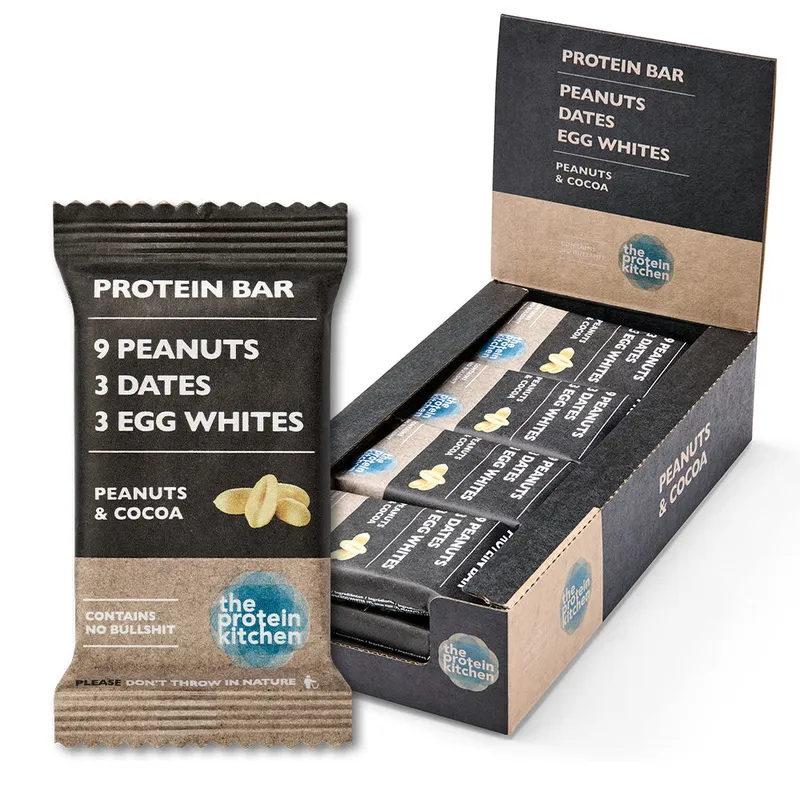 The Protein Kitchen Bar – Peanuts & Cocoa (12 x 50 g)