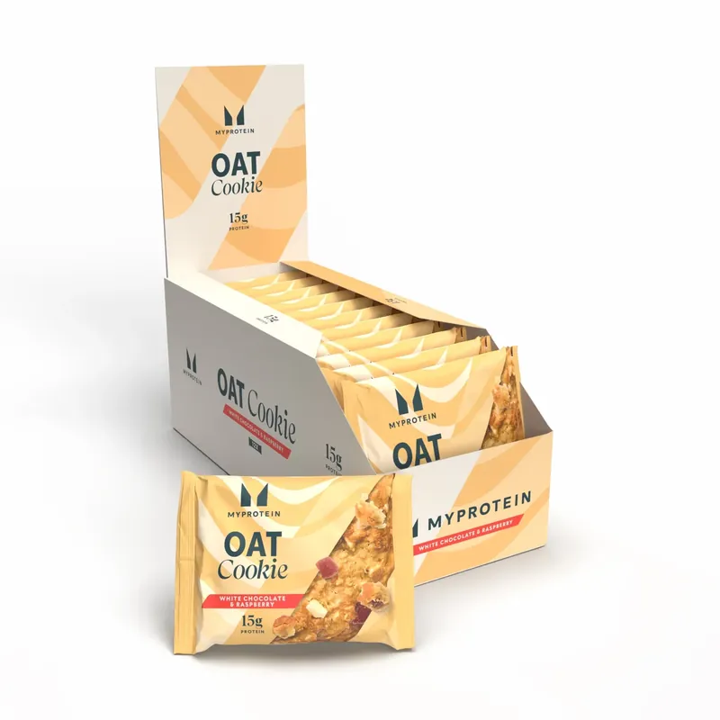 Baked Protein Cookie White Chocolate and Raspberry (Oat) 12x65g