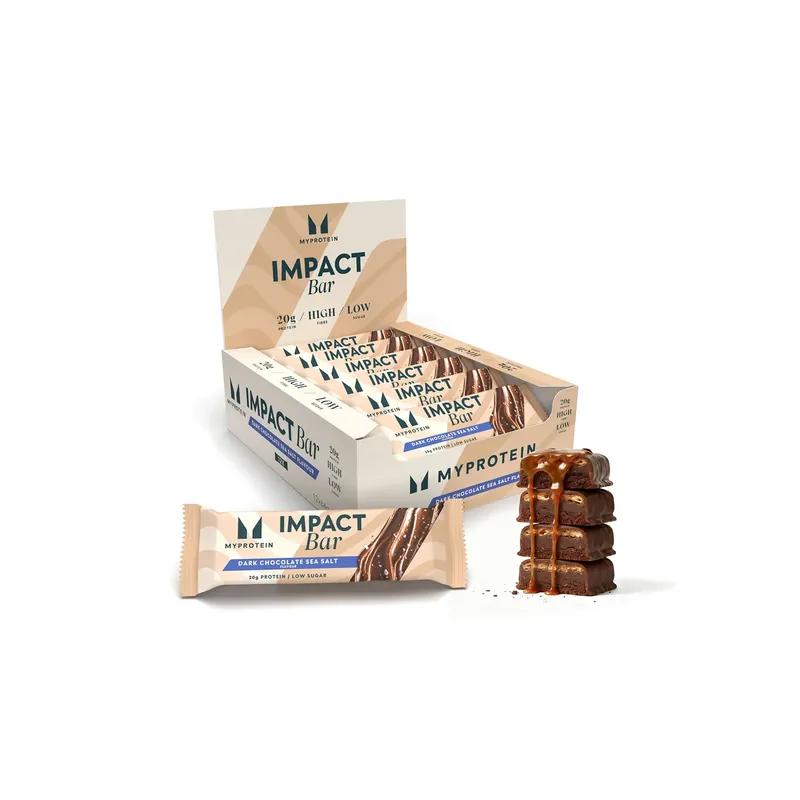Impact Proteinriegel Dunkle Schokolade und Meersalz 12x64g
