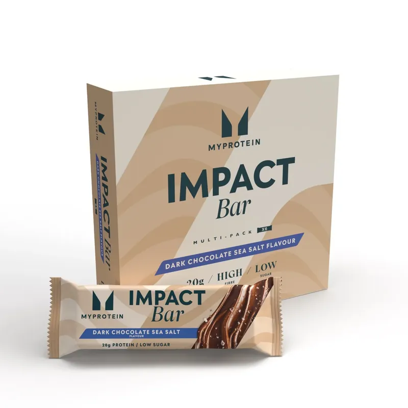 Impact Proteinriegel Dunkle Schokolade und Meersalz 6x64g