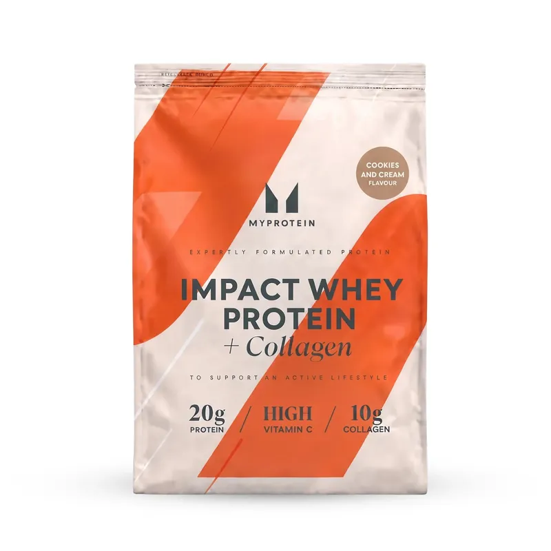 Impact Whey Protein + Kollagen Cookies & Cream 375G