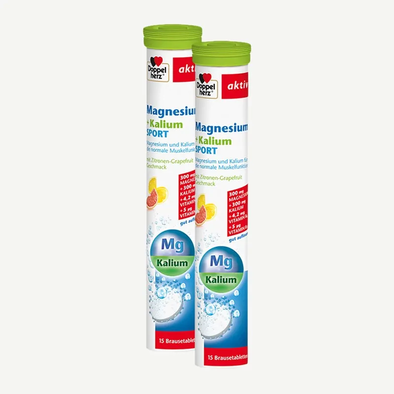 Doppelherz Magnesium + Kalium Sport – 15 Brausetabletten