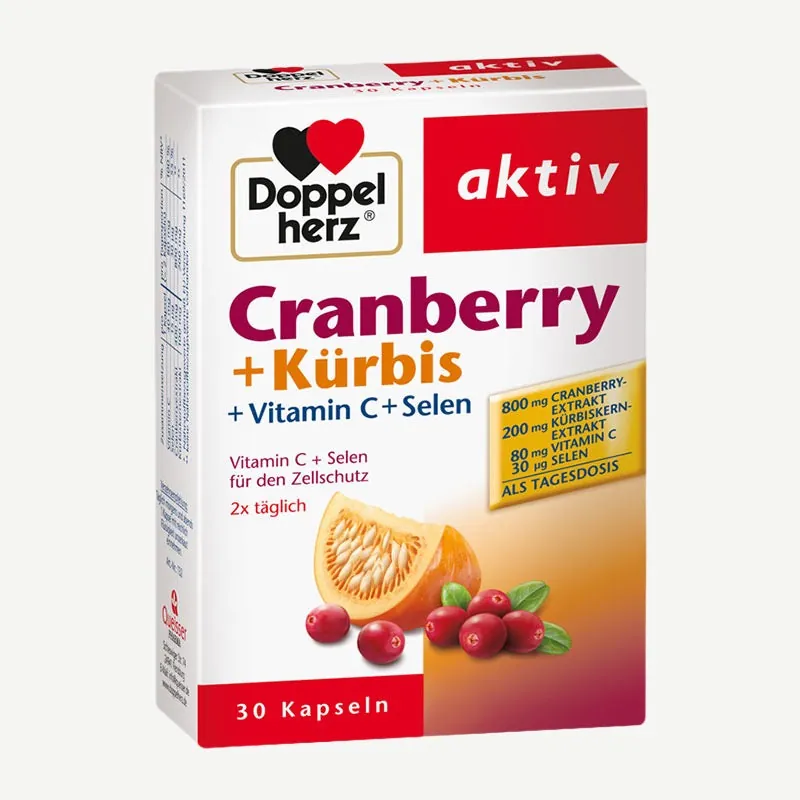 Doppelherz Cranberry + Kürbis