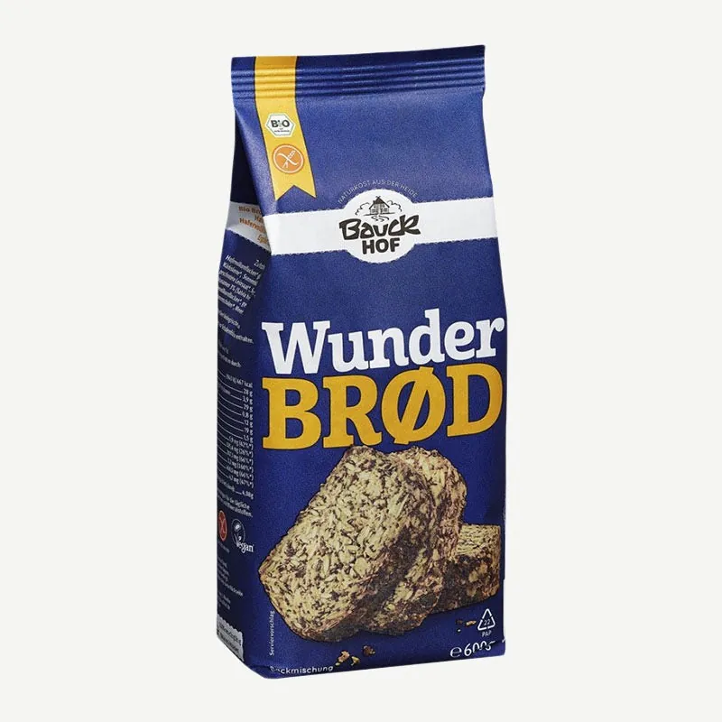 Bauckhof Bio Wunderbrød Haferflockenbrot, Backmischung