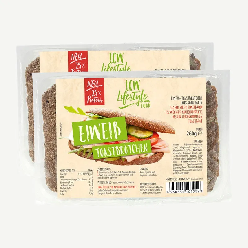 LCW Eiweiß Toastbrötchen – 520g