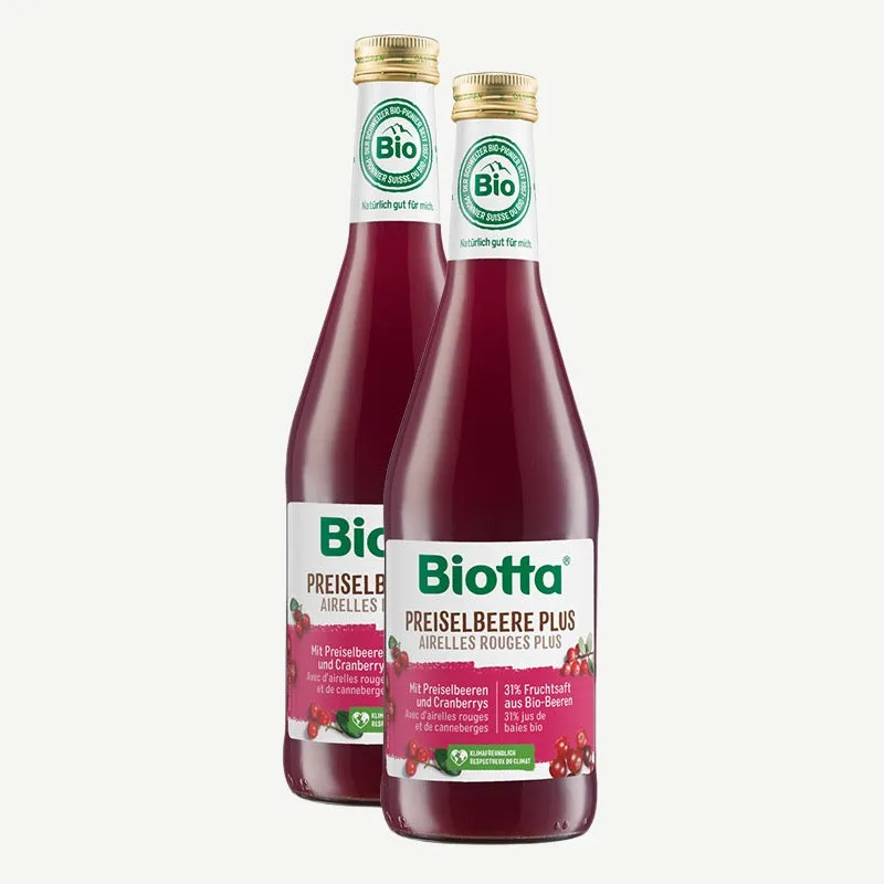 Biotta Bio Preiselbeere Plus, Saft – 1000ml