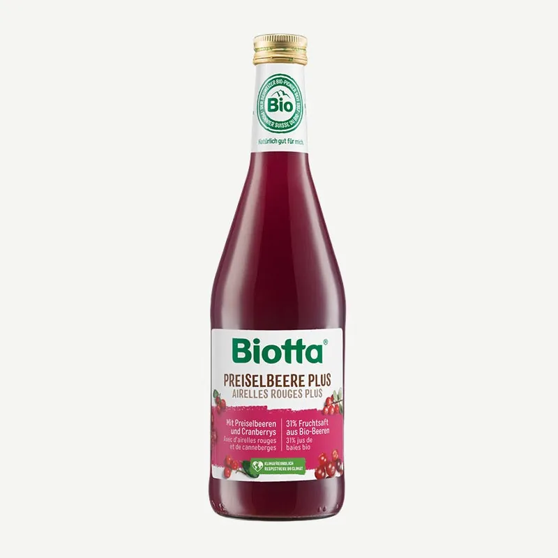 Biotta Bio Preiselbeere Plus, Saft