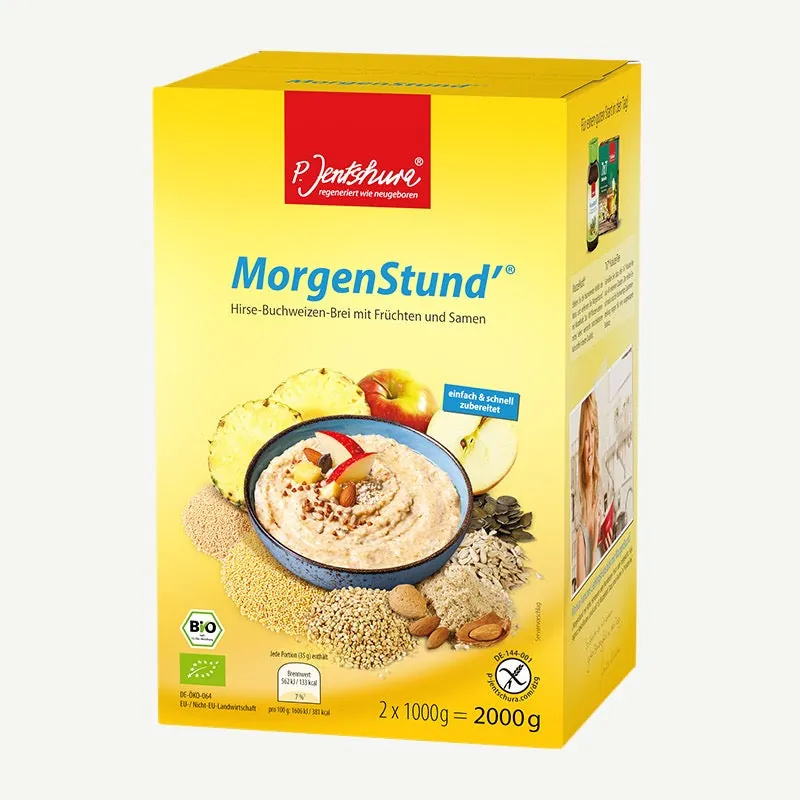 P. Jentschura Bio Morgenstund, Hirse-Buchweizen, Brei – 1000g