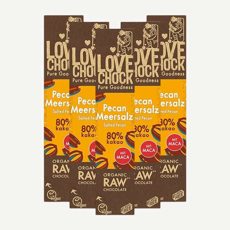 Lovechock rohe Bio-Schokolade Bars – 80g