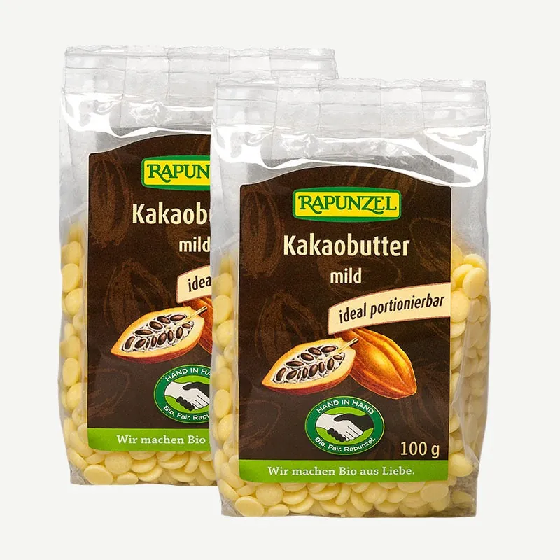 RAPUNZEL Bio Kakaobutter mild – 100g