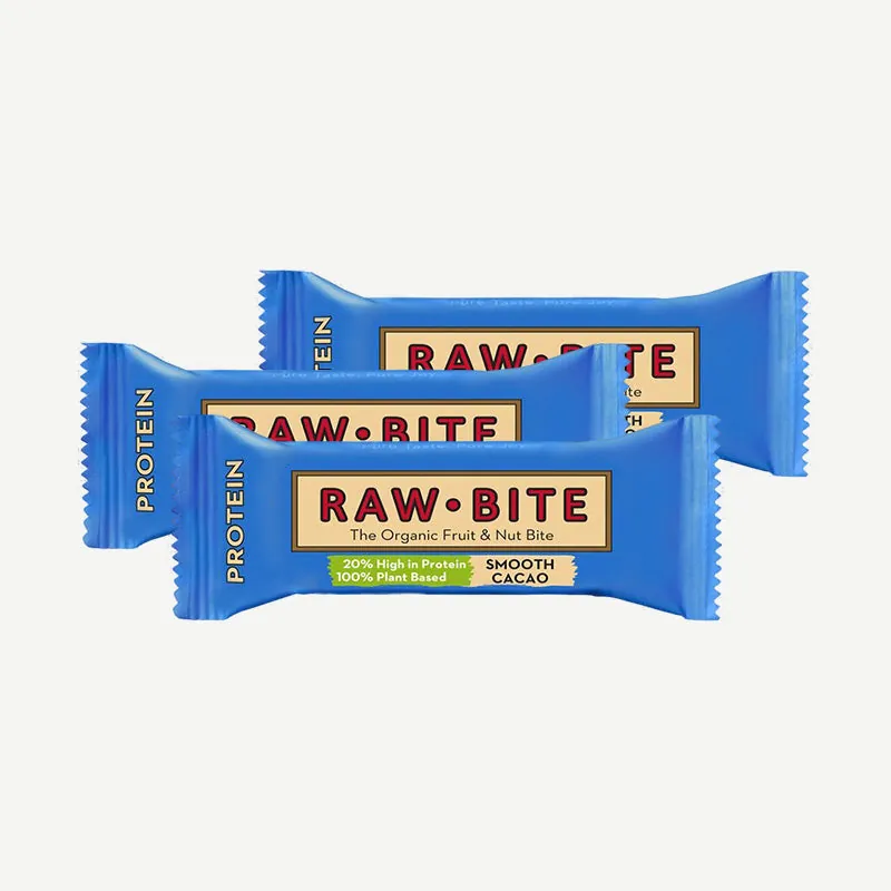 Rawbite Protein Riegel Smooth Cacao / 3 x 45 g