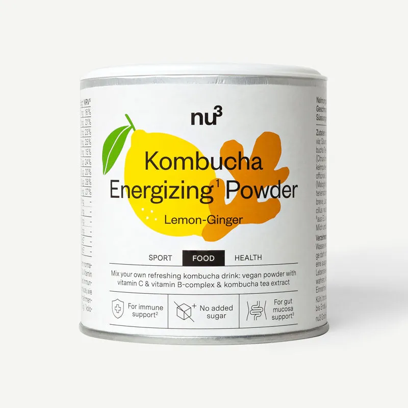 nu3 Kombucha Pulver Zitrone-Ingwer / 150 g – 150 g