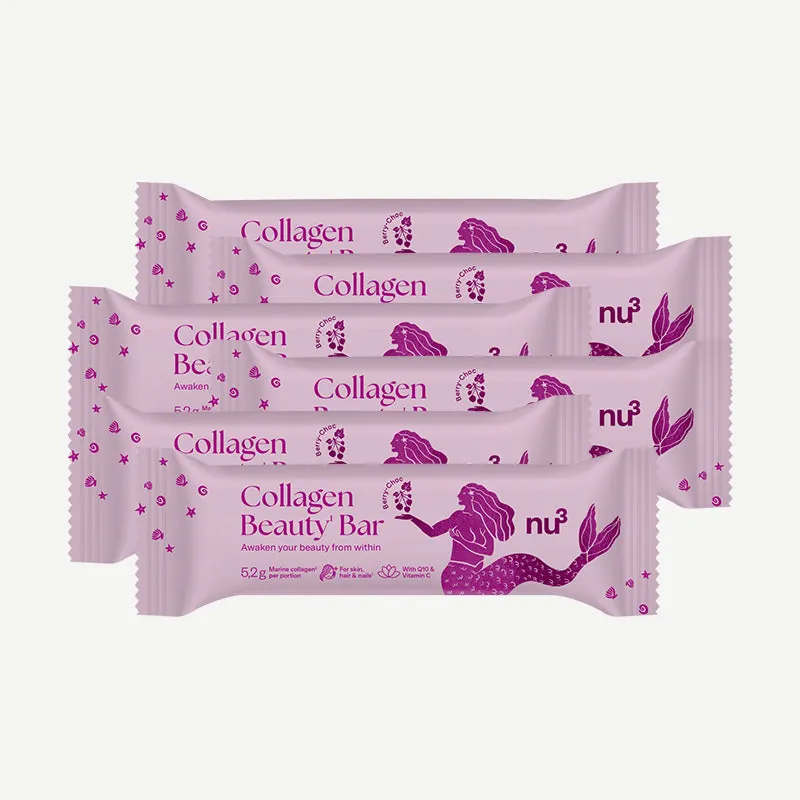 nu3 Collagen Beauty Bar Berry-Choc / 6 x 40 g