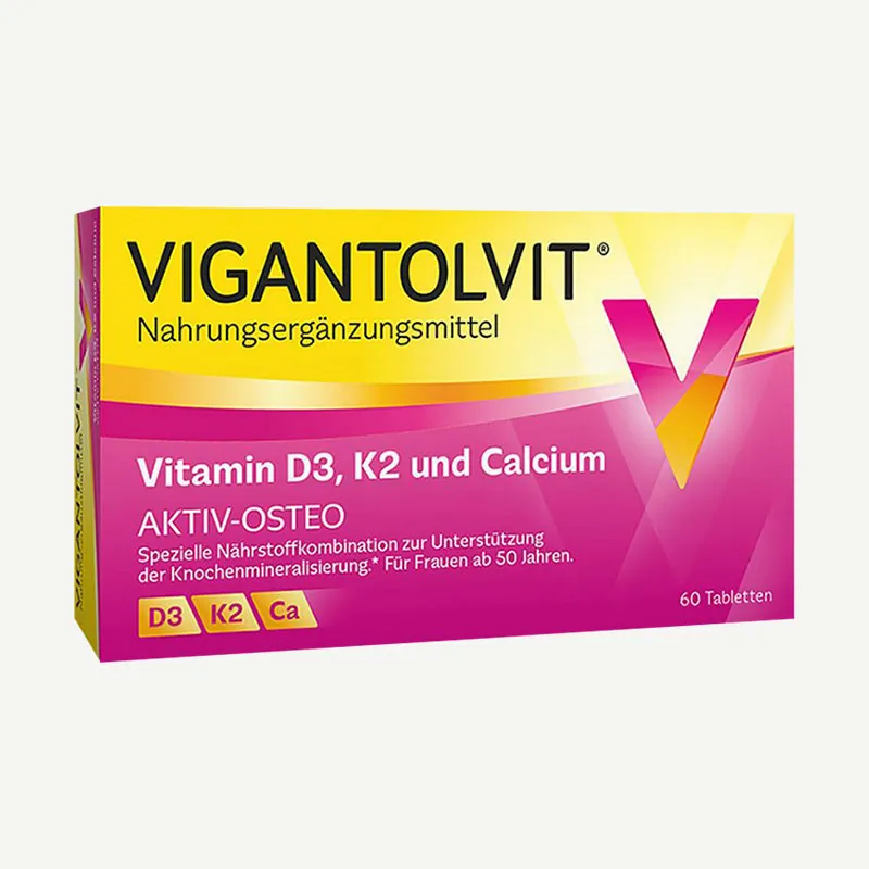 VIGANTOLVIT® Vitamin D3, K2 und Calcium Basic / 2 x 60 Tabletten