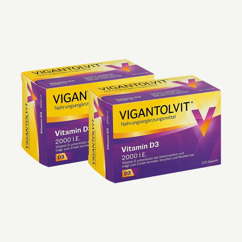 VIGANTOLVIT® Vitamin D3 2000 I.E. Basic / 2 x 120 Kapseln